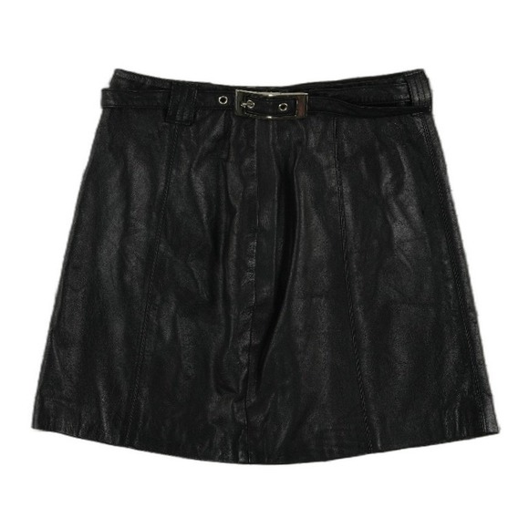 Wilsons Leather Maxima Dresses & Skirts - Wilsons Leather Maxima Mini Skirt Women's Size 4 Black Belted 100% Leather